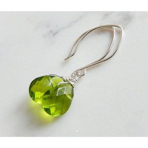 Green Drop Earrings